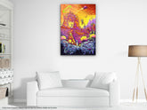 Cartoon World - Glass Wall Art